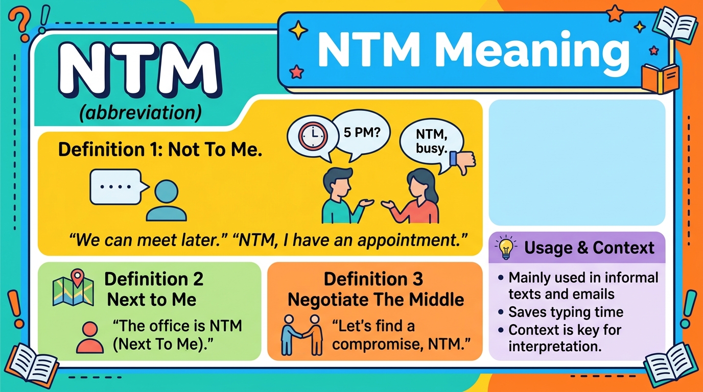 NTM Meaning