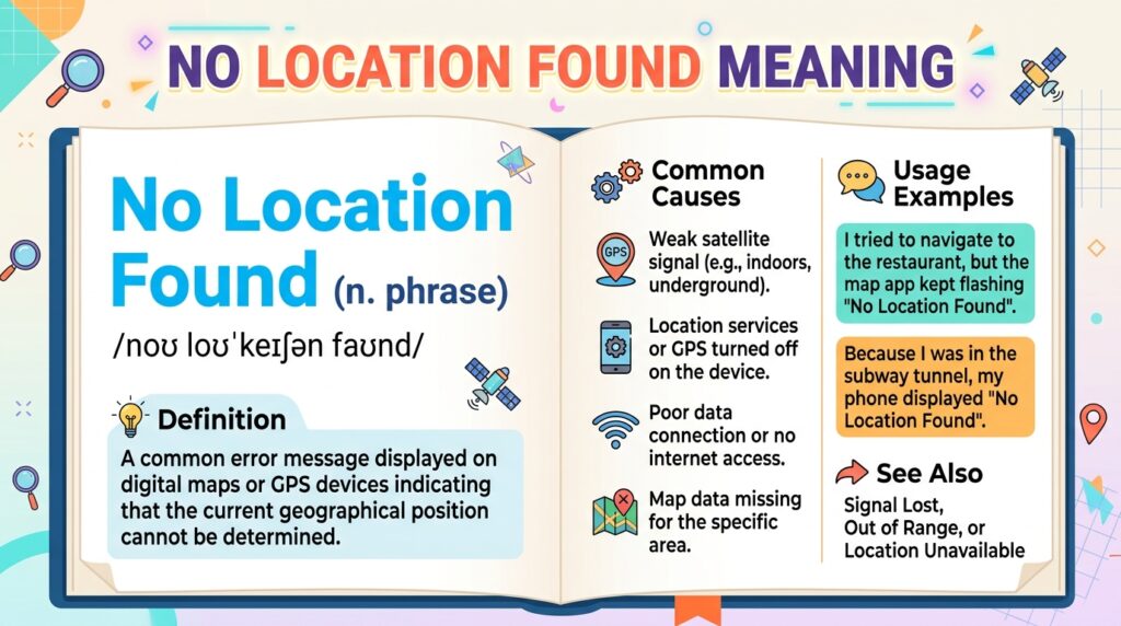No Location Found Mean
