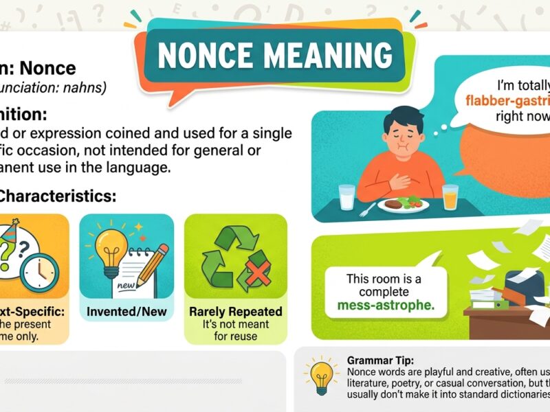 Nonce Meaning