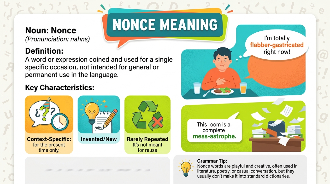 Nonce Meaning