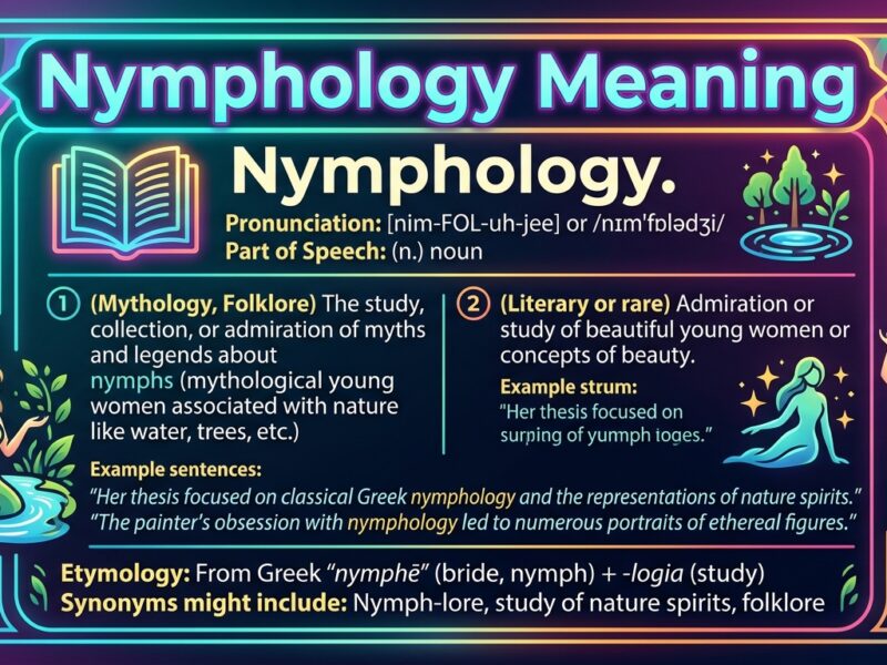 Nymphology Meaning