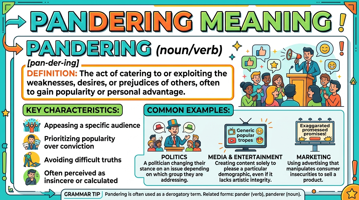 Pandering Meaning