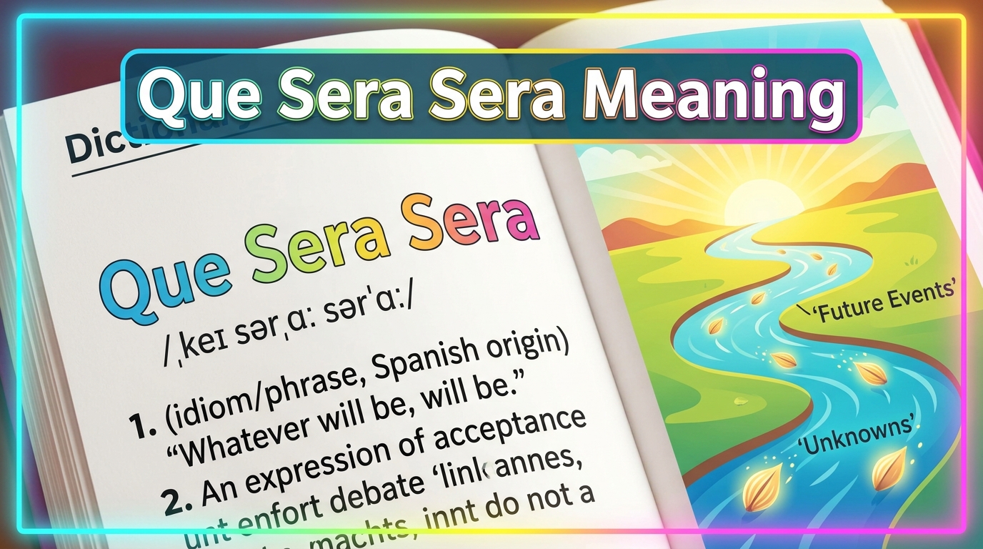 Que Sera Sera Meaning