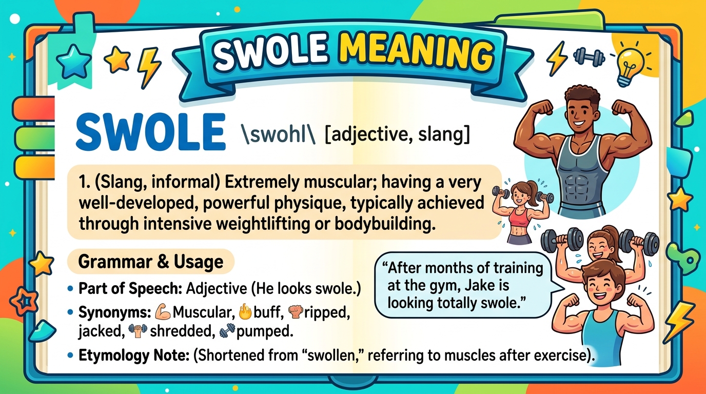 Swole Meaning
